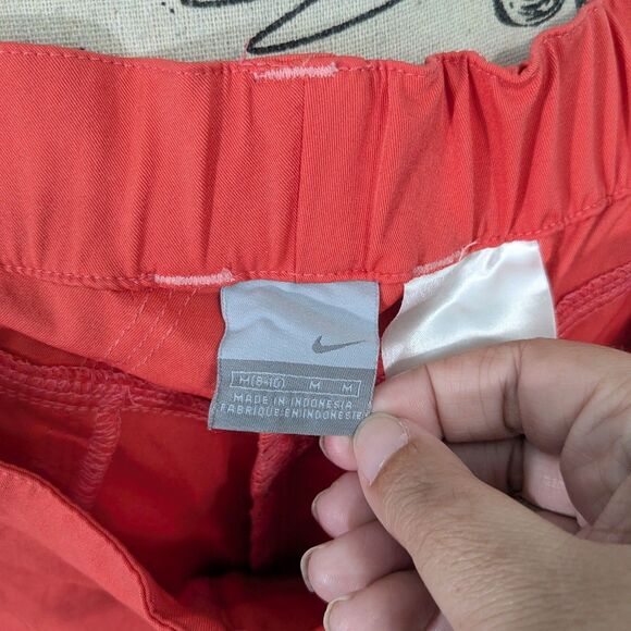 NIKE Womens Capri Crops Coral Athletic Convertible Golf Crop Size Medium 8-10 - Picture 6 of 6